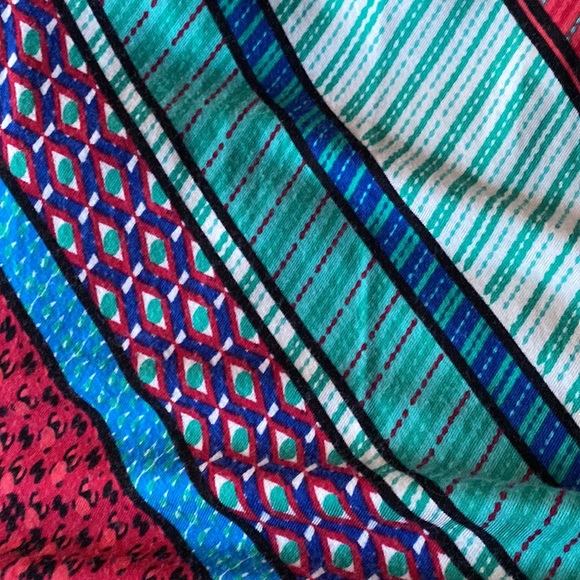 Calvin Klein Beautiful Print A Line Maxi Stretch Dress - Picture 13 of 16